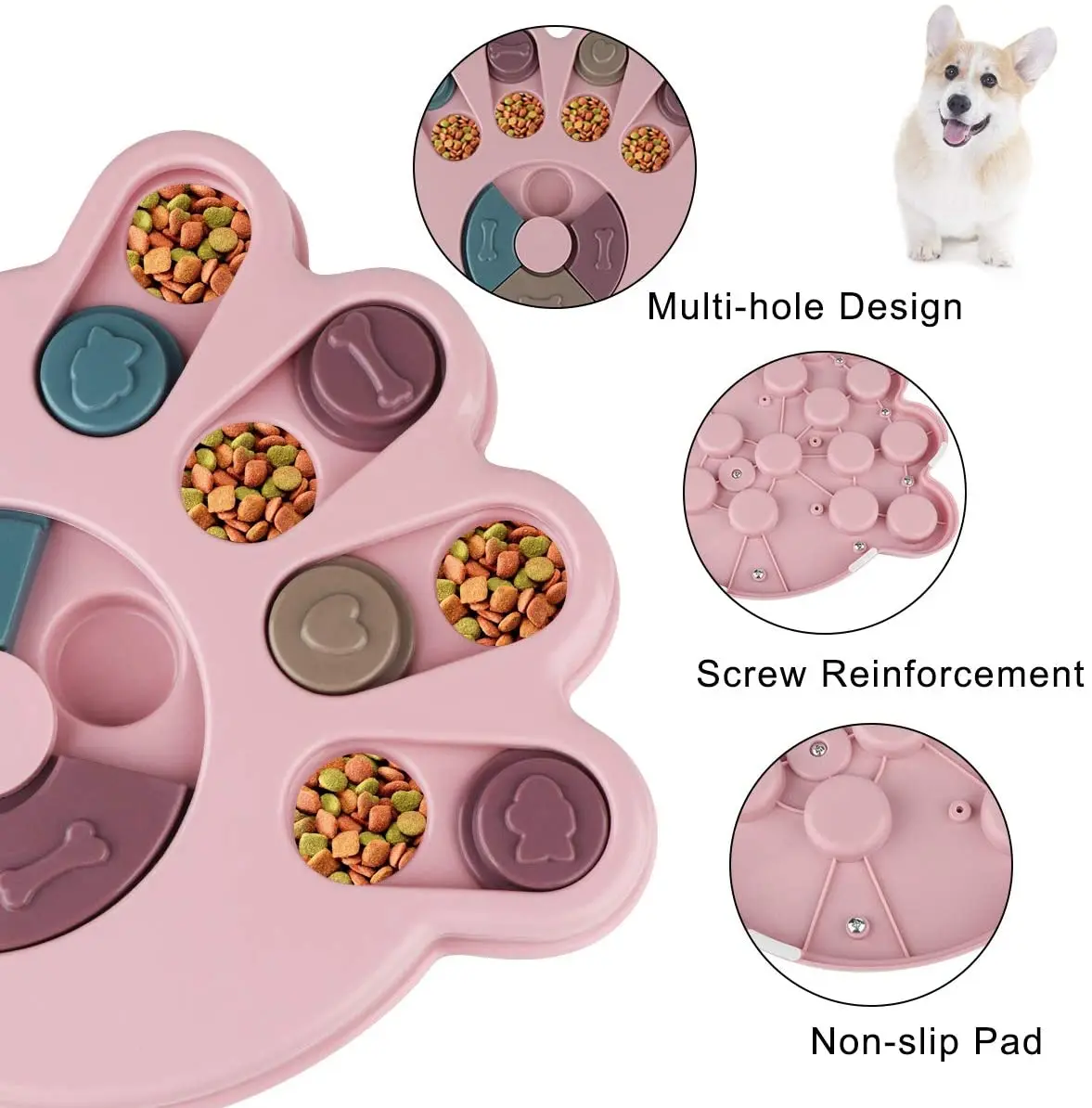 Factory Direct Sales Pet Puzzle Interactive Toys Dog Training Games Feeder with IQ Improve