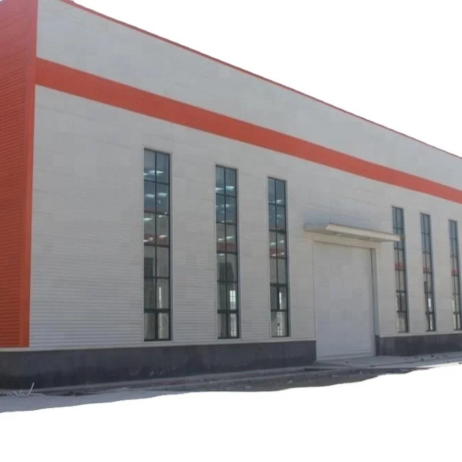 Quickly Build Light Prefabricated Steel Structure Fabrication Warehouse Hangar Metal Shed