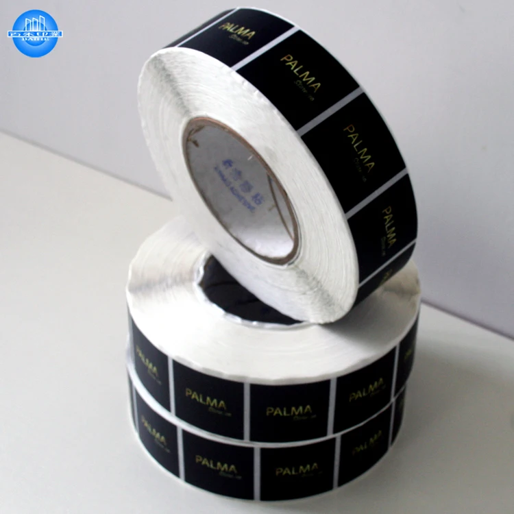 Manufacturers custom private brand printing logo adhesive roll labels stickers for packaging