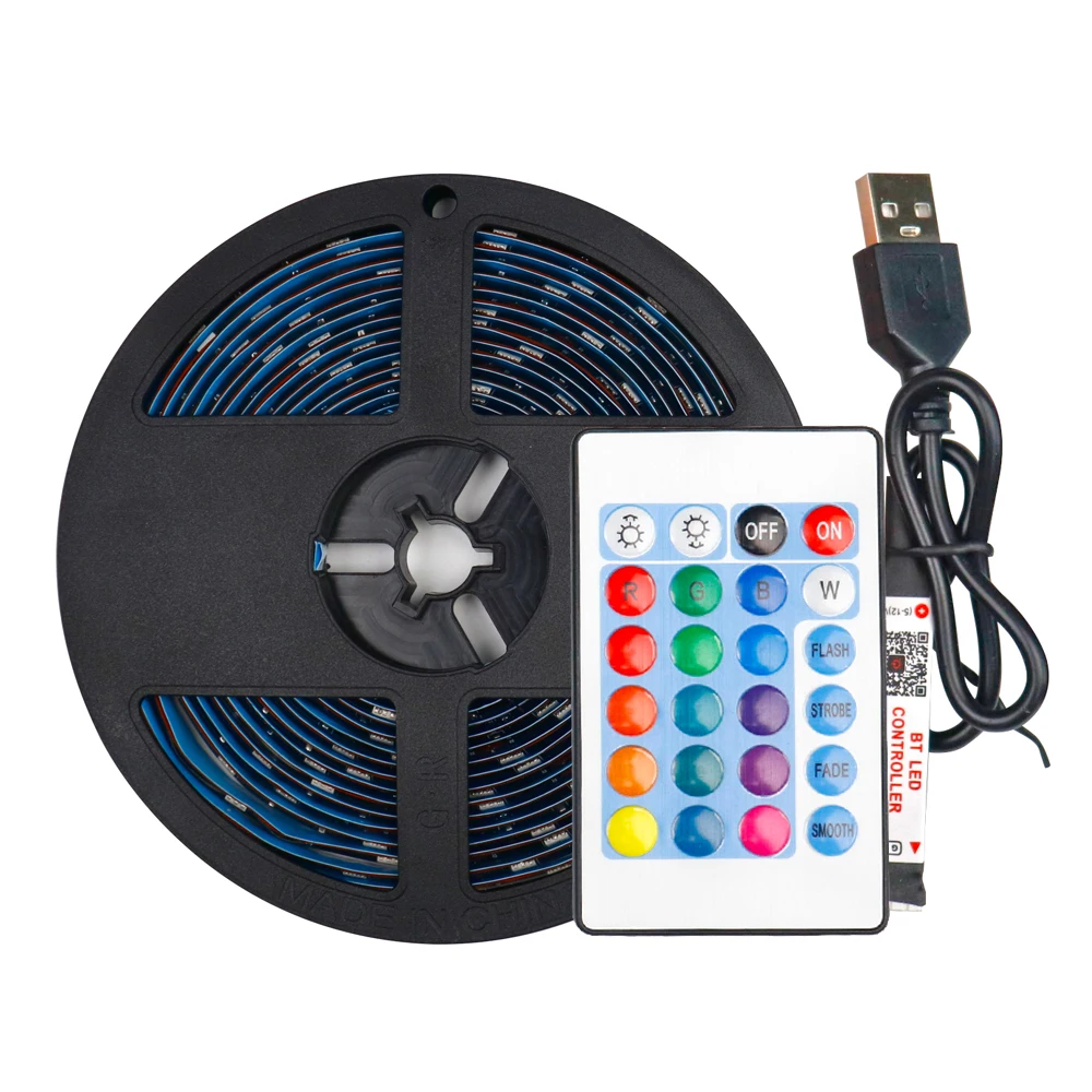 Shenzhen Waterproof 2m 3m 5m 5050 5v Neon RGB Christmas USB port LED Strip Lights