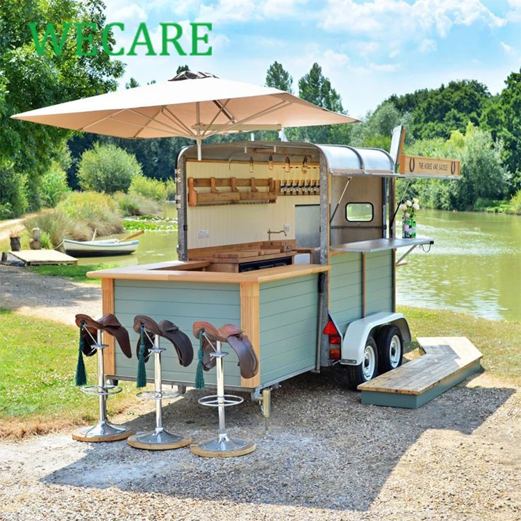 WECARE Hot Sells CE Food Trailer Trucks Mobile Kitchen Coffer Beverage Catering Trailers for Sale