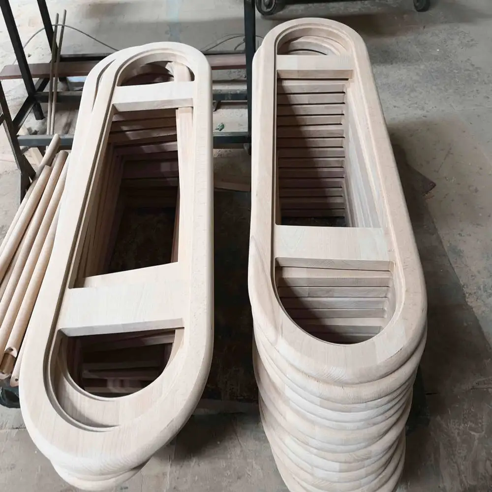 Modern Indoor Outdoor Decorative Brackets Stage Solid Wood Balustrades Railing Handrails Sale Wooden Pillar Piece