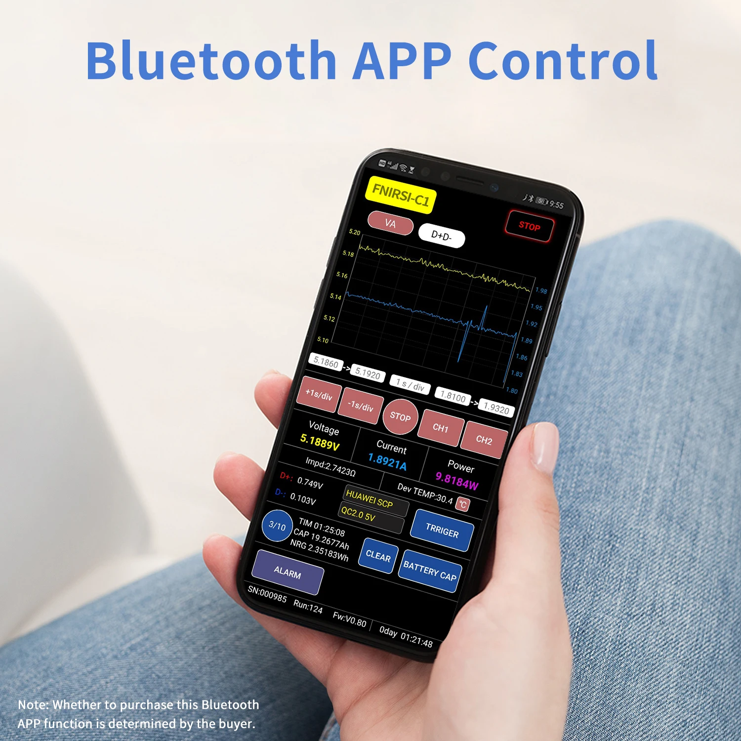 FNIRSI-C1 usb multifunction tester Fast Charging Protocol type c usb tester usb c tester With PC Software