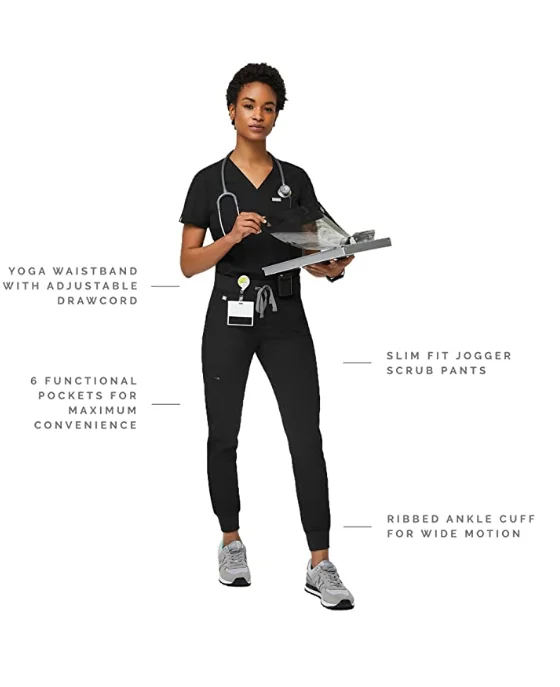 polyester / rayon / spandex fabric for scrubs , figs scrub fabric in stock, color custom order