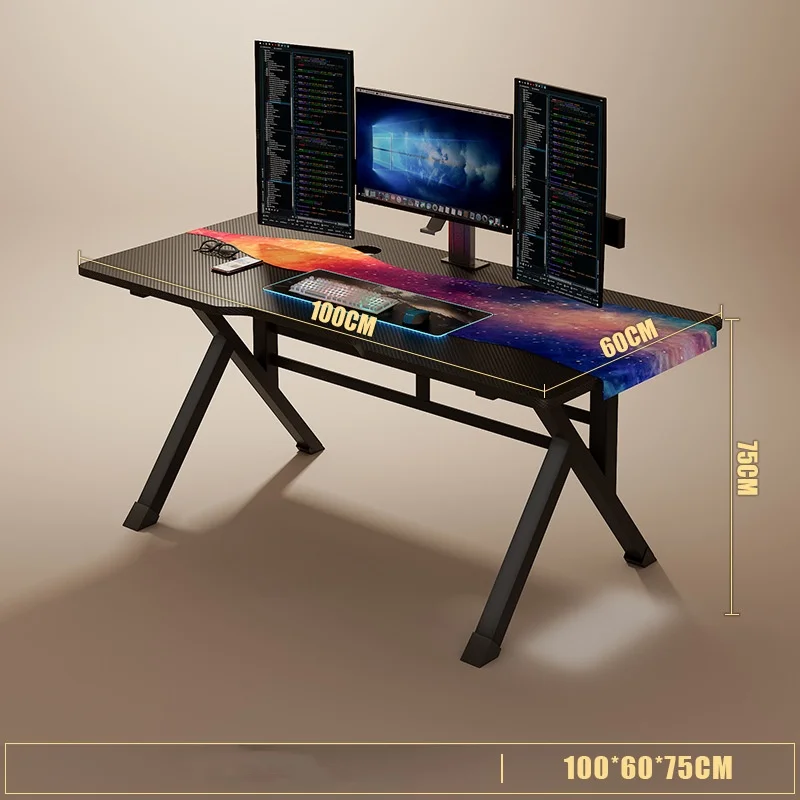 wholesale modern simple office furniture boss work table study writing desk computer gaming table with host