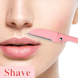 OEM Women Fold Eyebrow Razor Dermaplaning tool 1 Blade Makeup Tool Trimmer razor