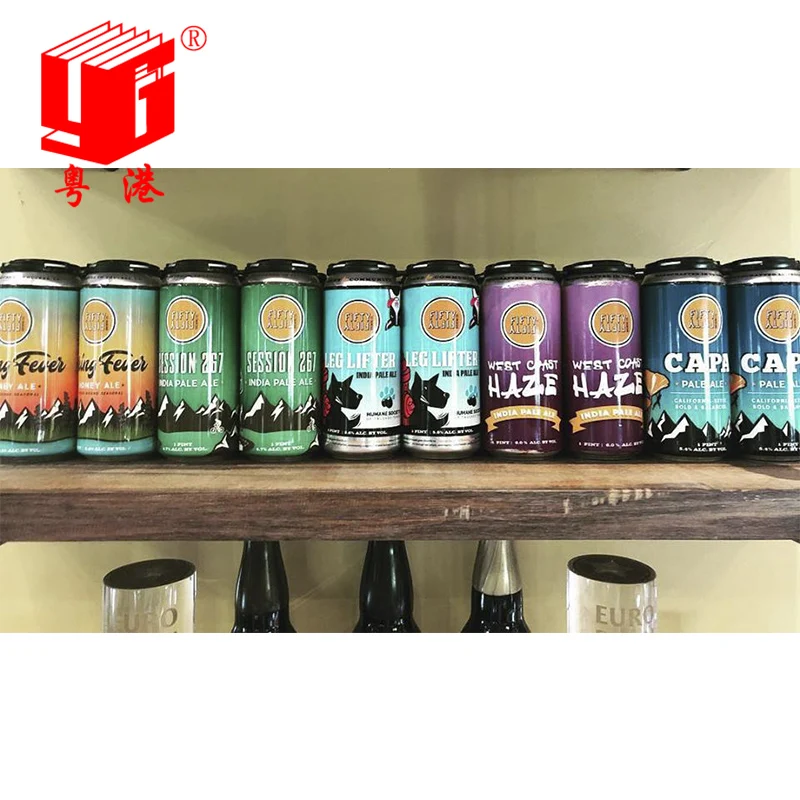 high quality customized shrink label for beer shrink sleeve label cans