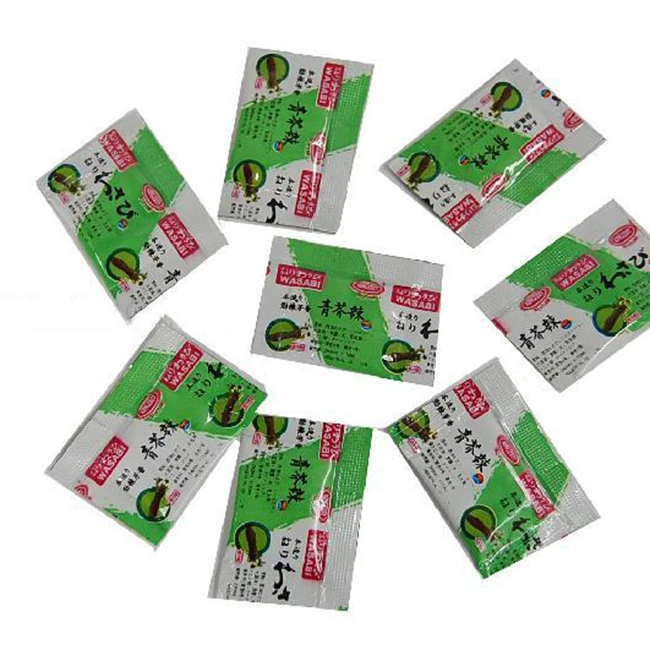 Small Packing Mustard & Wasabi Paste Mini Wasabi Sachet Paste 2.5g per Bag