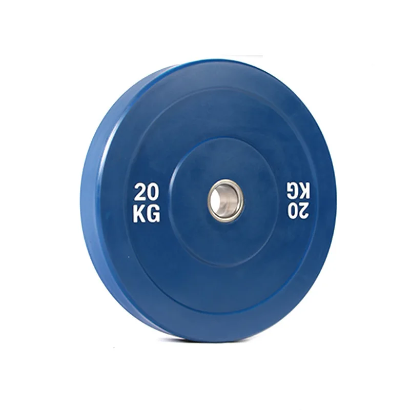 Hot Sale Competition Custom Barbell Cast Iron Calibrated Gym Colored Rubber Weight Plates