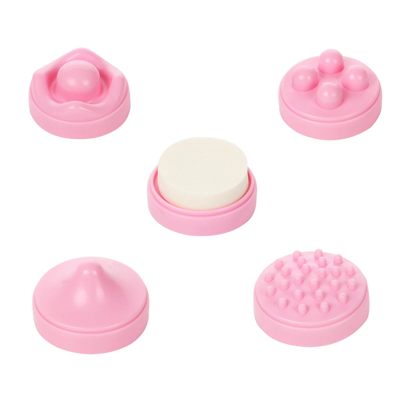 5-1 Electrical Sonic Vibration CNAIER Female Face massage Machine Mini Portable massager for face neck with Makeup Brushes