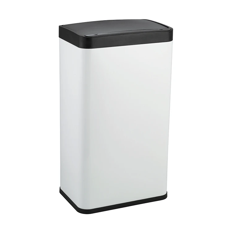 12 Gallon Pressing Type Waste Bin Touch Operated Trash Can for Home Office