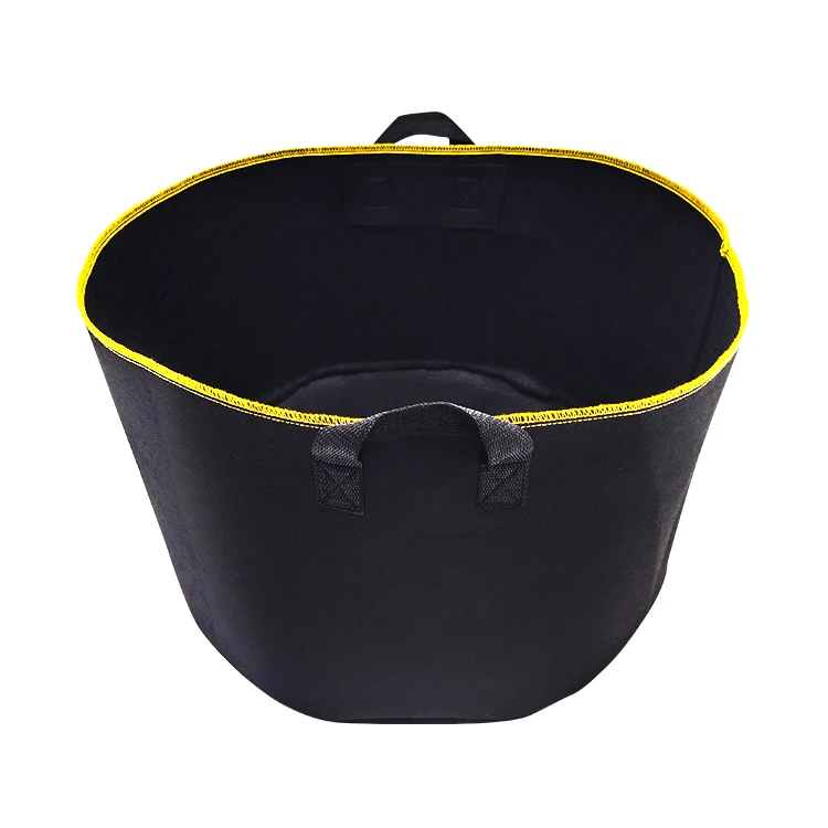 Perfect wholesale custom low cost 100/200/300 Gallon breathable thicken fabric plant pots with handle for tree farms