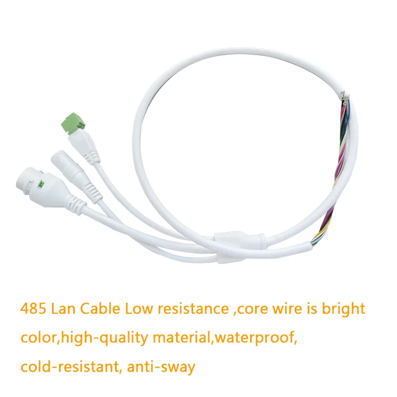 Кабели Lan 11Pin 485 для камеры видеонаблюдения RJ45 водонепроницаемый разъем крышка систем безопасности аксессуары сети