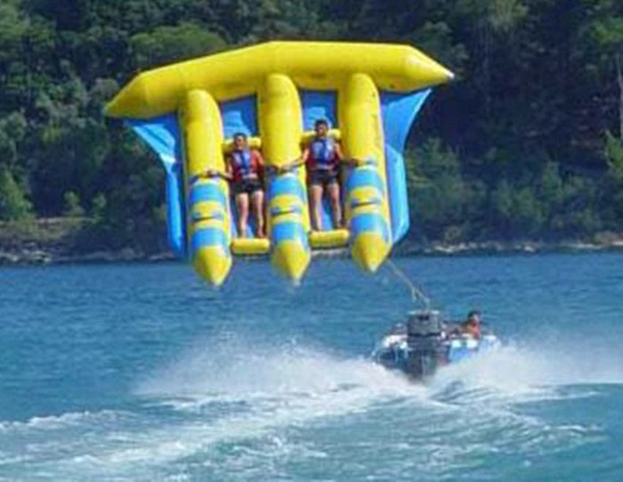 CE Inflatable Water Games Flyfish Banana Boat 6 Person Inflatable Flyfish With Air Pump