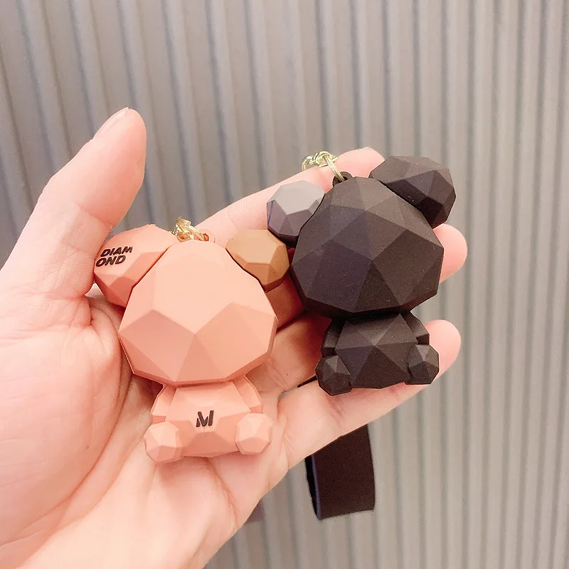 4 Colors Pvc Girls Kawaii Car Key Ring Chain Supplier 3d Cartoon Fancy Cute Horse Pony Unicorn Keychain soft toys