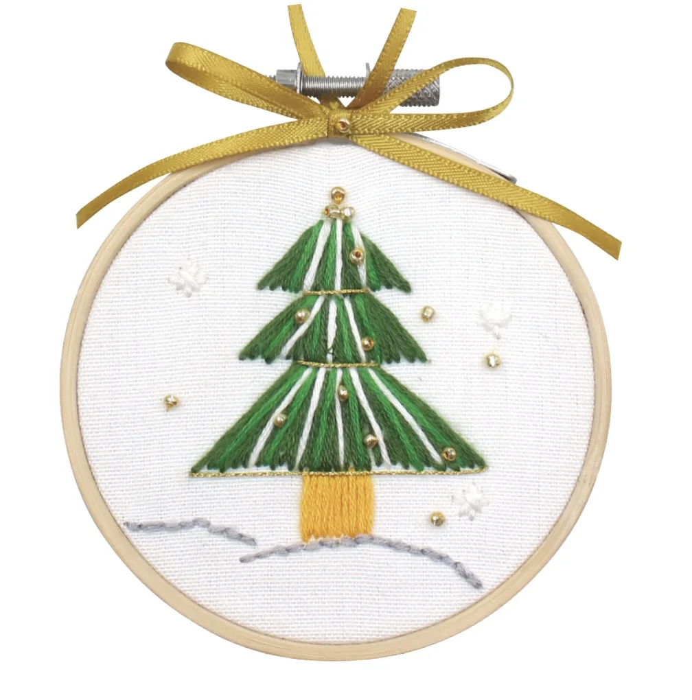 Ручная вязка игрушка Вышивка Материал пакет ручной работы сделай сам Европейский Набор для вышивки Рождественская елка
