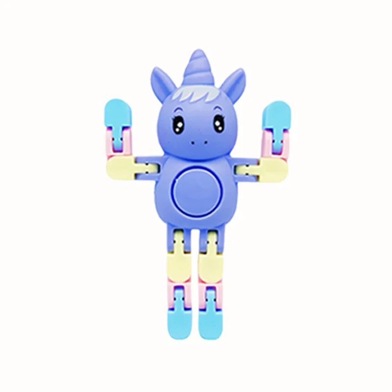 2024 Highly Popular New Design Unicorn Wacky Tracks Spinner Finger Fidget Toy For Kids