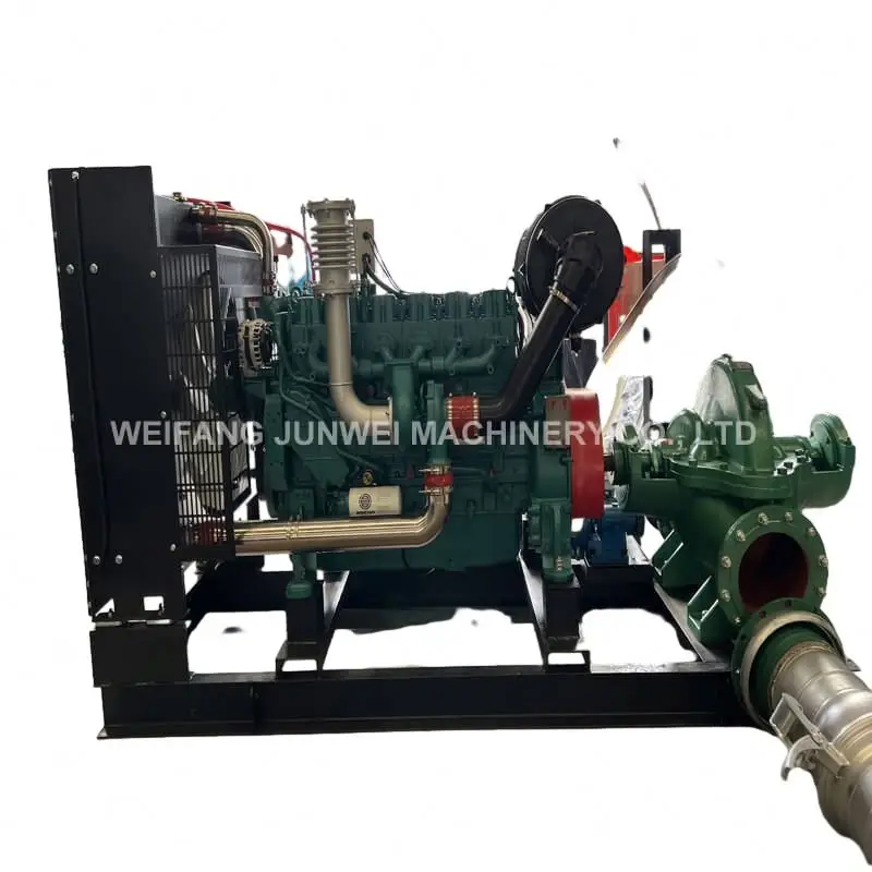 Agricultural irrigation water pump 6-inch diesel centrifugal pump with a flow rate of 580 cubic meters per hour