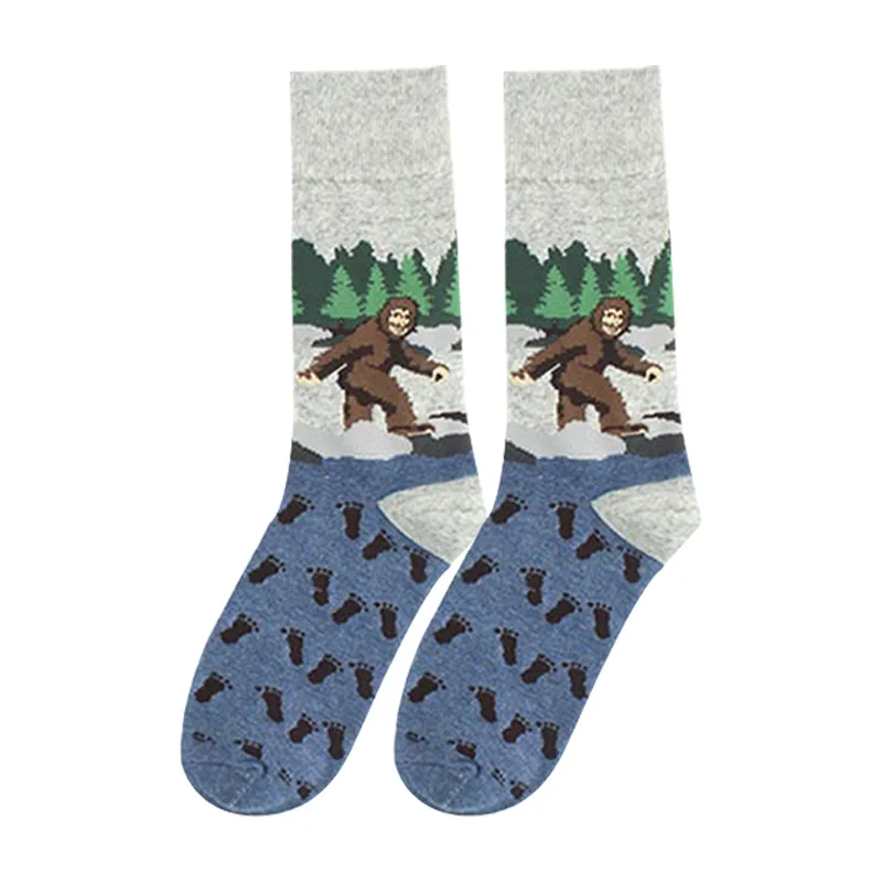 Wholesale professional Casual Funny patterned cartoon animal dog printed socks for women