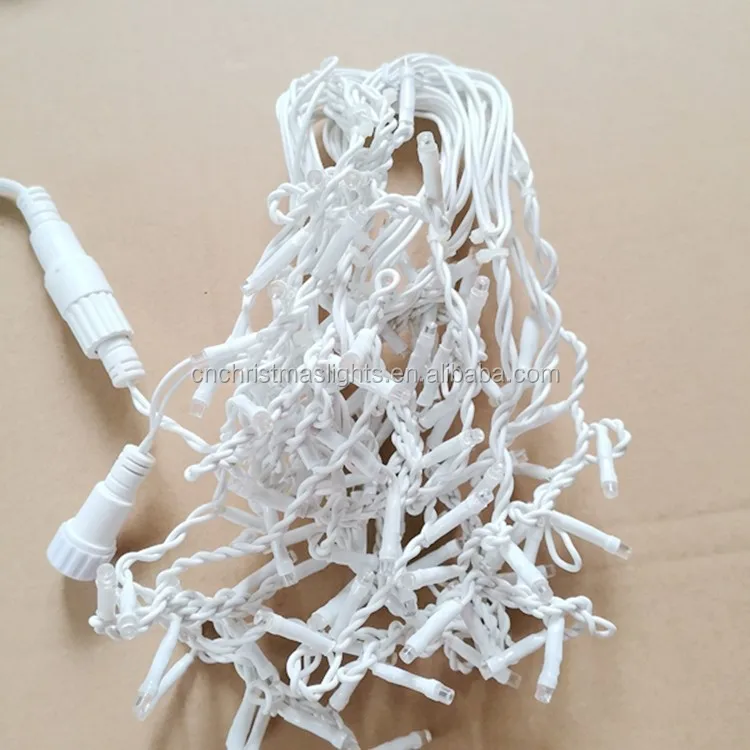 Оптовая продажа, рождественские украшения, светодиодная уличная Водонепроницаемая гирлянда с теплым белым светом