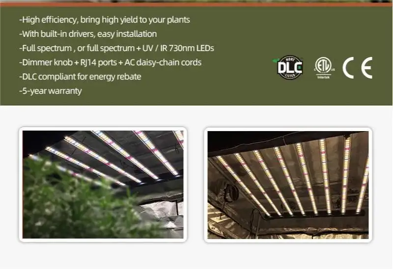Jk Brand Eco Vertical Farm Greenhouse Vegetable Used 6 Bar Full Spectrum Indoor Plant LED Grow Light 720w With Uv And Ir