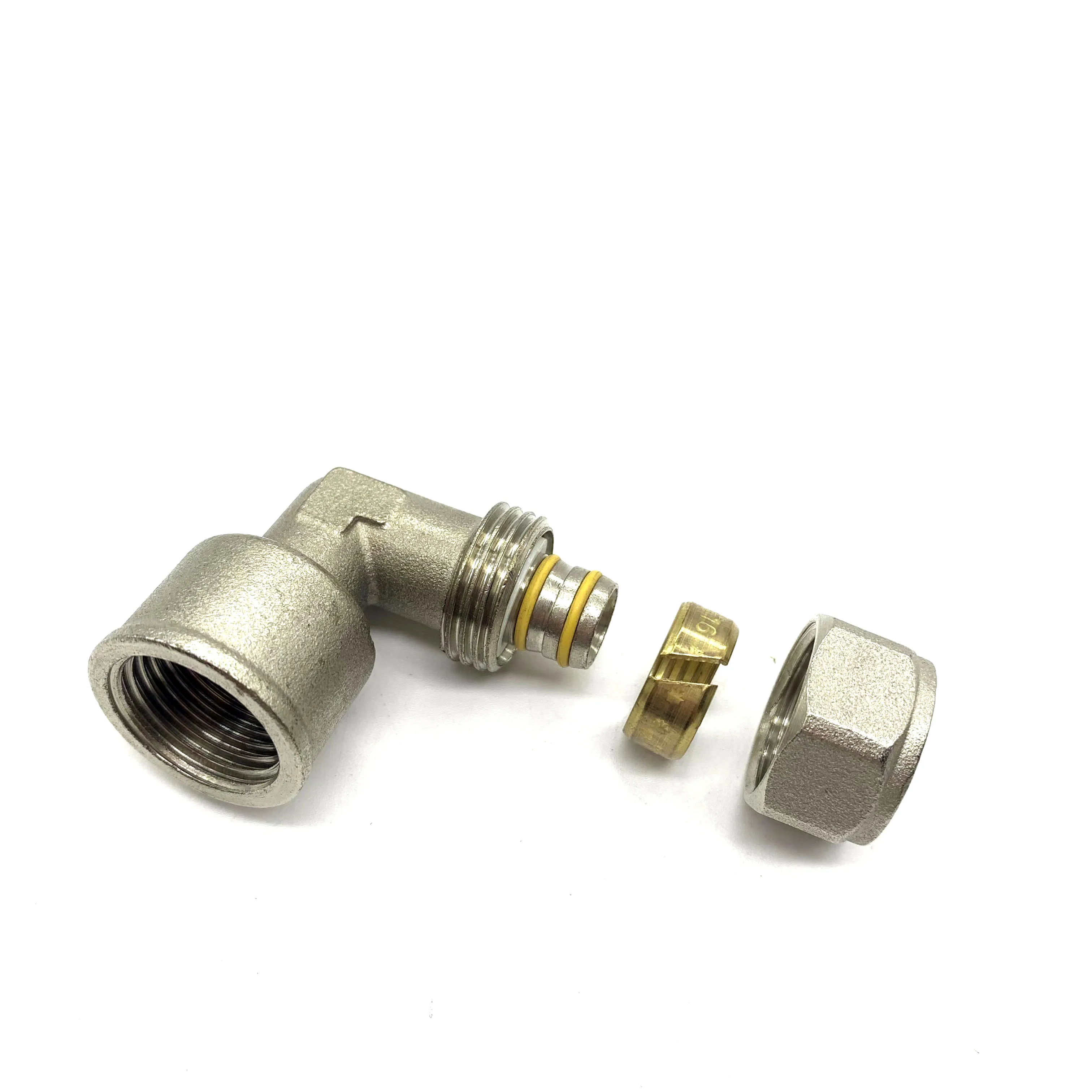 oem plumbing brass straight compression fittings screw male thread pipe joint couple threaded brass pipe fittings for pex pipe