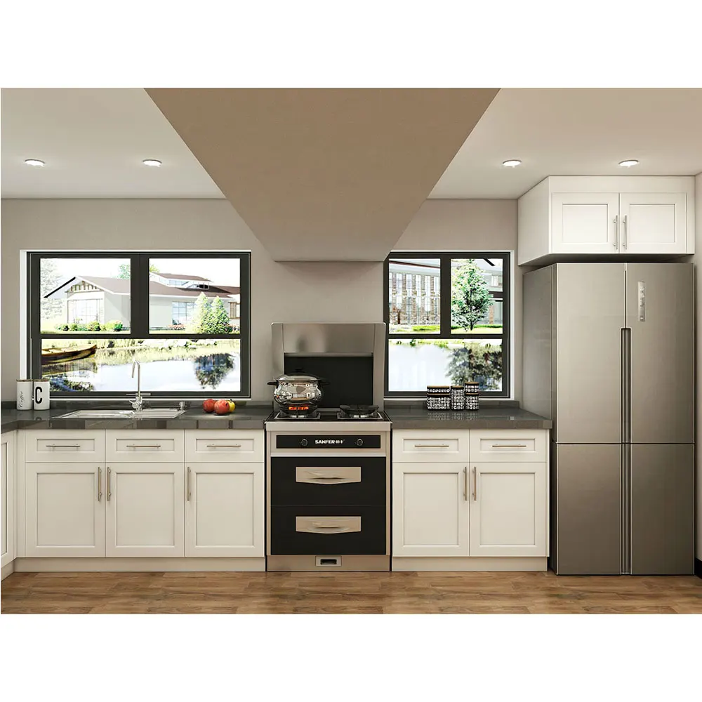 Kitchen Cabinets Solid Wood Kitchen Furniture Foshan Factory Furniture Kitchen