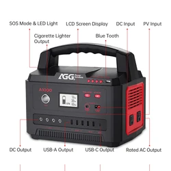 Popular Portable Li-Polymer Battery Power Station Generator Double 12V/10A AC Ports 1100w