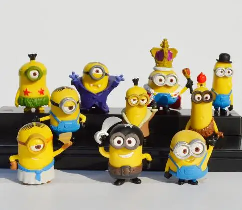 XUX Cartoon Yellow mini  Action Figures Toy Kids Gift Animation Derivatives Room Decoration Toys Wholesale