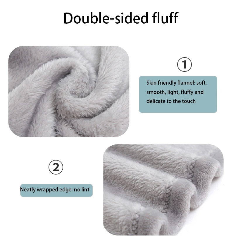 250g Custom Blankets & Throws Logo Wholesale Cheap Travel Blanket and throw blankets for home decor