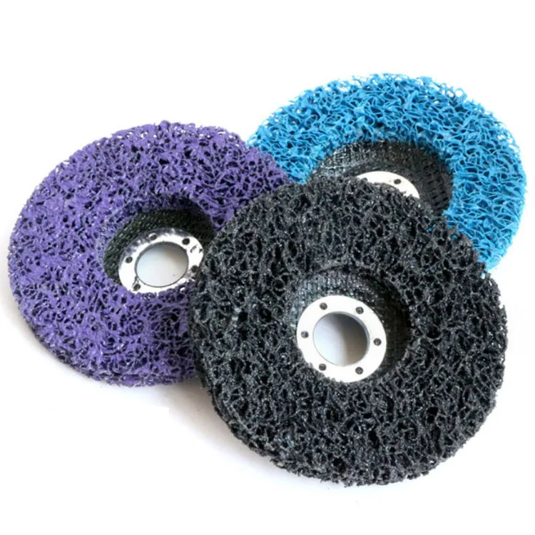 Durable 125 mm Silicon Carbide Nylon Poly Strip Disc Paint Rust Remover Clean Disc for Car Truck Motorcycles Abrasive Wheel