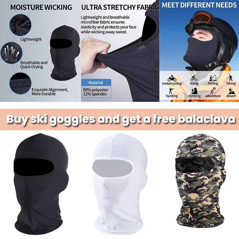 UV400 Ski Sports Glasses With Customizable Logo Double Sided Anti Fog And Anti Ultraviolet Ski Goggles For Men And Women