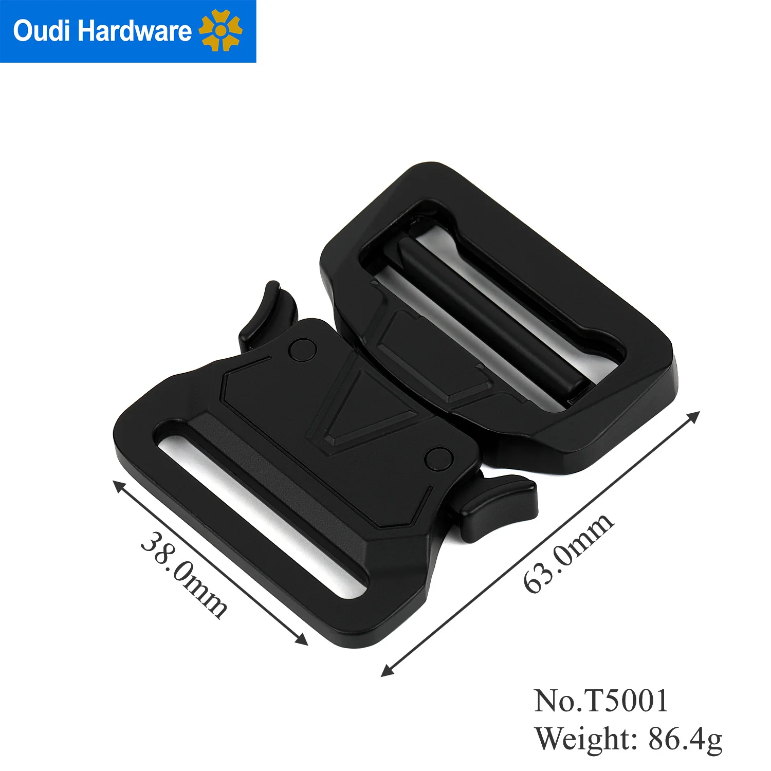 T5001 Quick Release Metal Tactical Buckle Green Webbing Custom Fabric Belt for Men