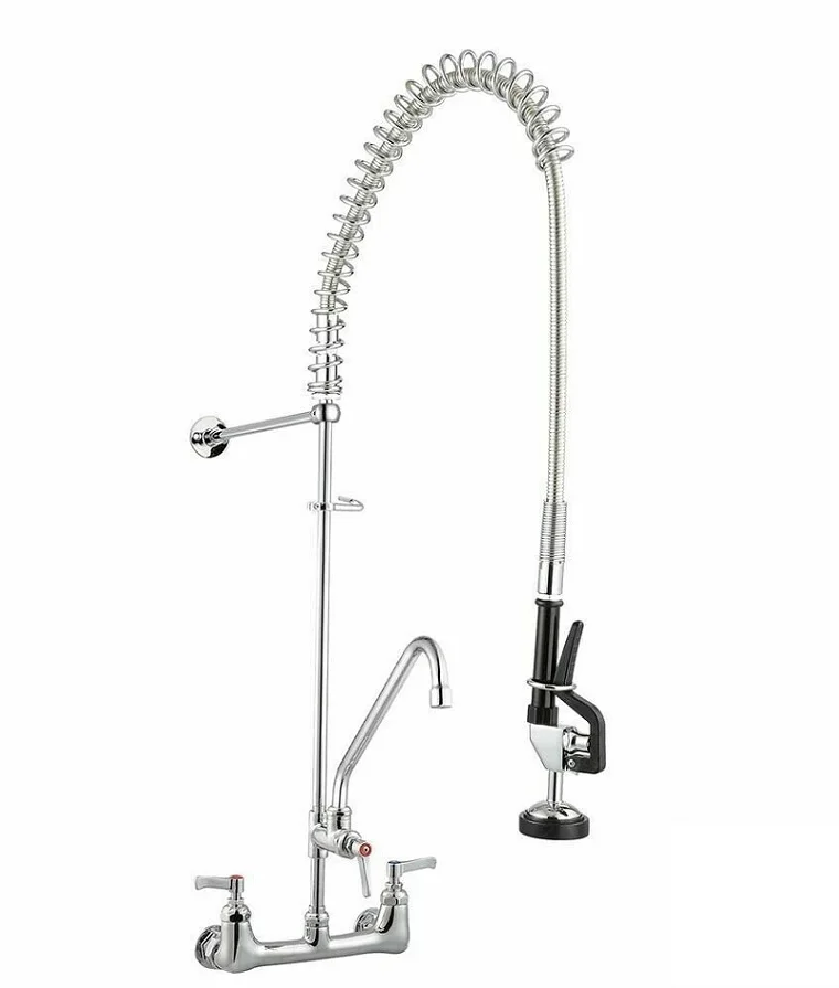 High Grade Industrial Commercial Kitchen Taps Pre Rinse pull out kitchen mixer faucet Taps With Pre Rinse Spray for dishwasher