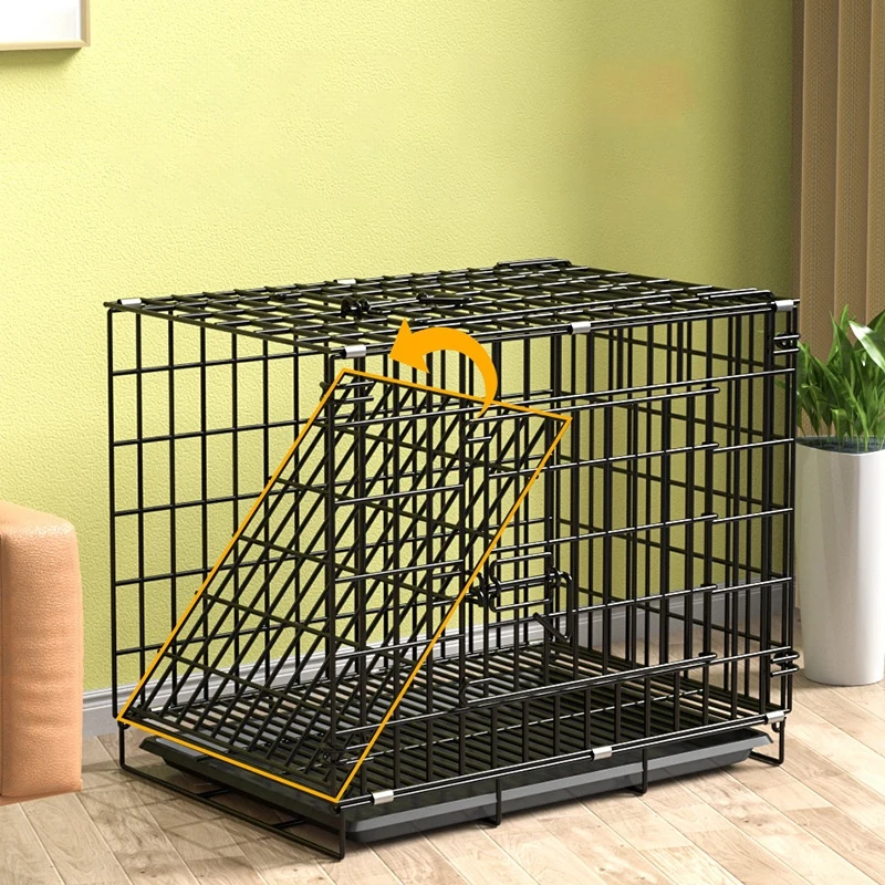 Dog cage Teddy small dog indoor home with toilet separation Medium dog Corgi Large pet cat cage