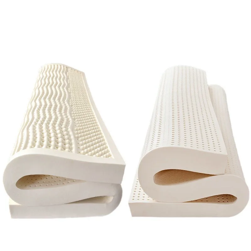 Queen Size Design Custom Natural Rubber Tatami Topper Hotel Home Bed Folding in a Box Soft Latex Mattress Full Size Massage