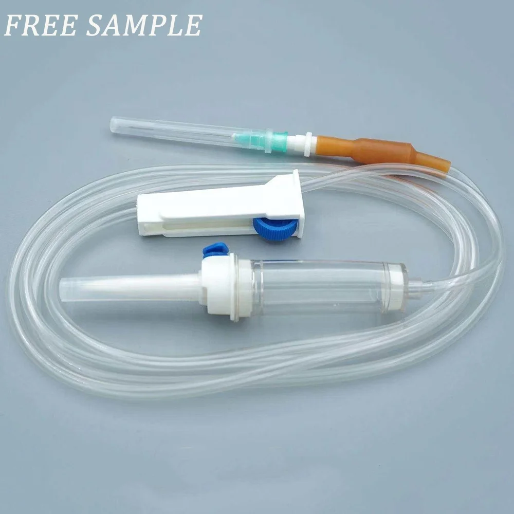 Free Sample iv administration set Gravity infusion tube