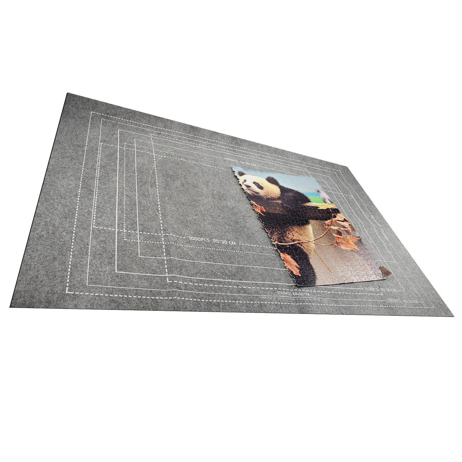 Wholesale Eco-Friendly Material Felt Jigsaw Mat Roll UP Puzzle Storage Puzzle Saver Puzzles Up to 2000 Pieces