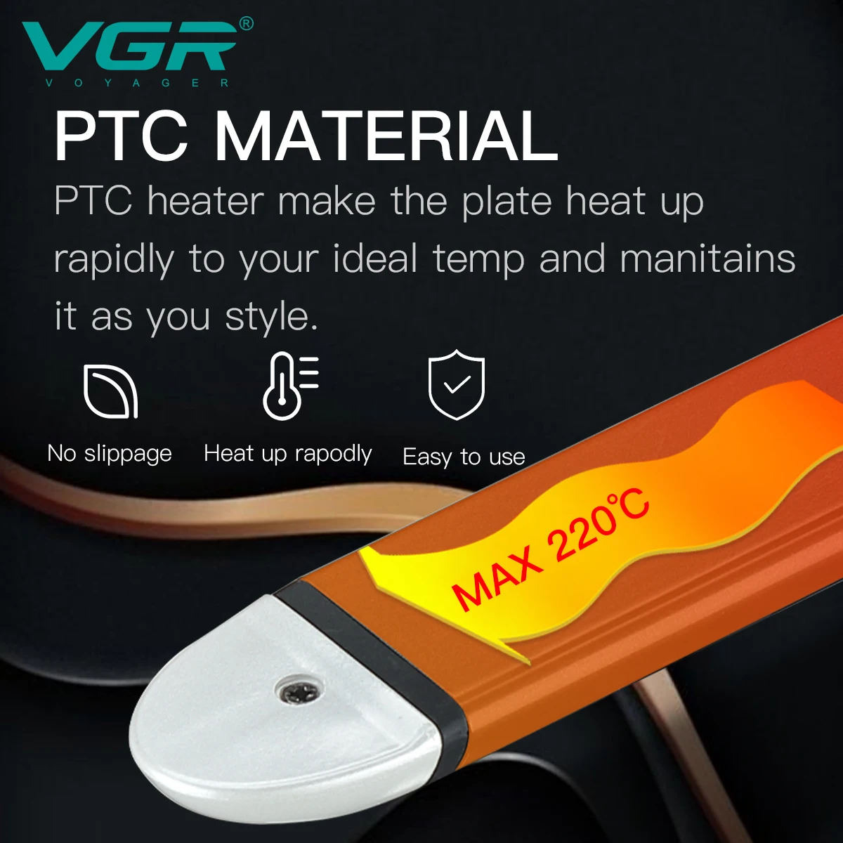 VGR V-558 2022 Новый шнур питания 2 в 1 Электрический утюжок для завивки волос