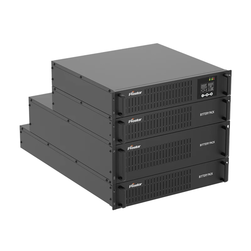 Prostar 1KVA 24V 1KW Rack Mounted Online UPS 220V/230V PF1 with UPS Battery Programmable Output Voltage