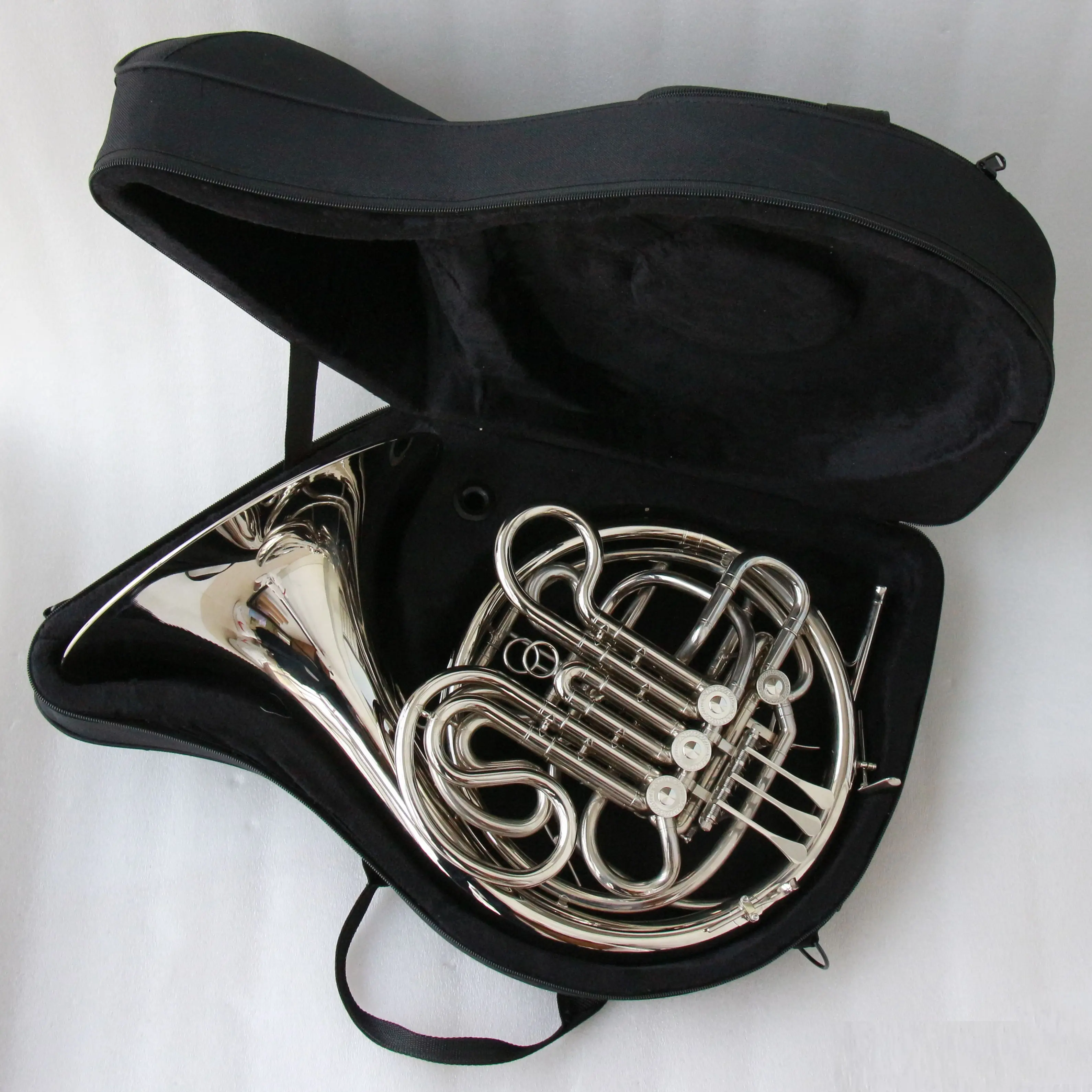High grade professional french horn for sale good quality double french horn nickel plated french horn
