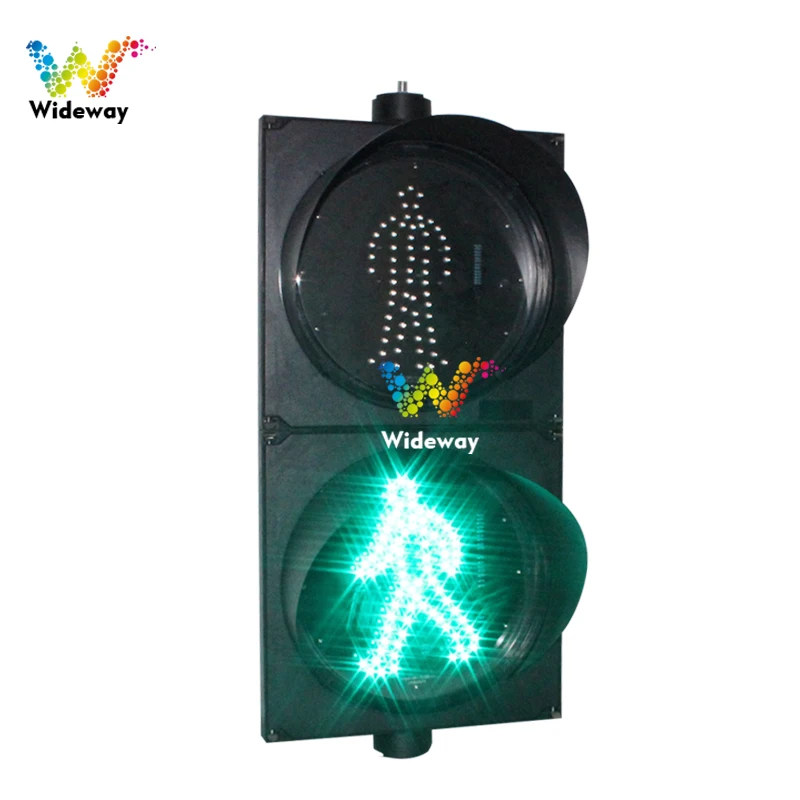 12 inch 300mm red and green two-section led traffic lights zebra crossing crosswalk pedestrian lights