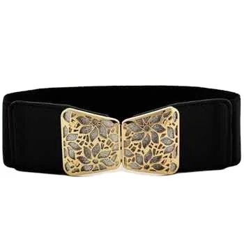 Skinny Waist Belt of Women Elastic Metal Stretch Chain