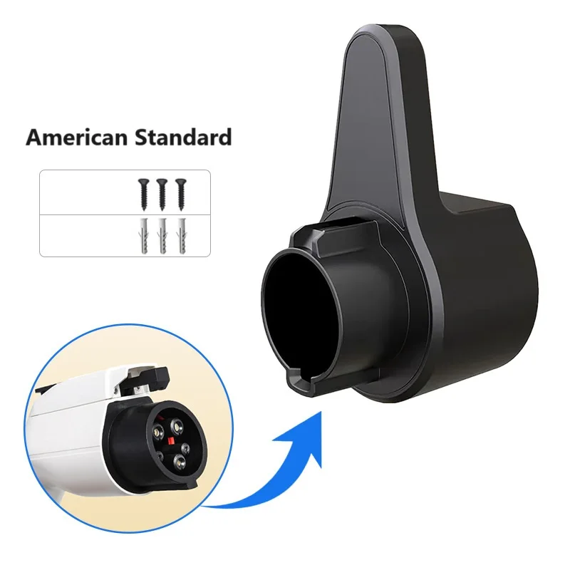 Chicon EV Charger Holder Wall Mount Charging Cable Organizer Bracket Electric Car Type 1 Plug Electric Car Garage Shelves