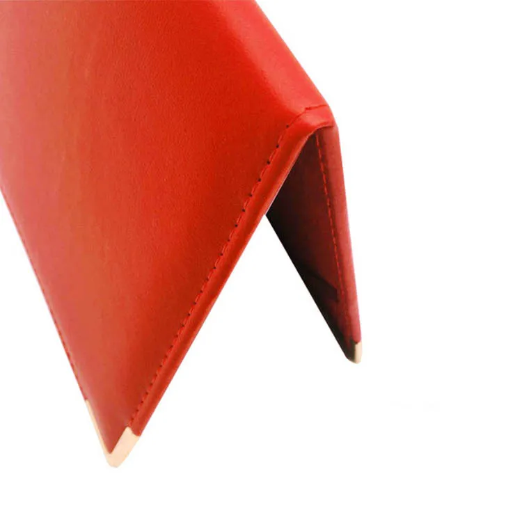 Custom Logo Double-Sided A4 Folder Black PU Leather Graduation Certificate Holder for Diploma