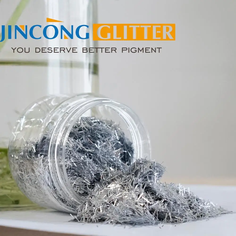 Bulk Wholesale PET Eco-friendly Fine Chunky Pure Silver Glitter Powder in Shaker For Craft Decorations Nail Art