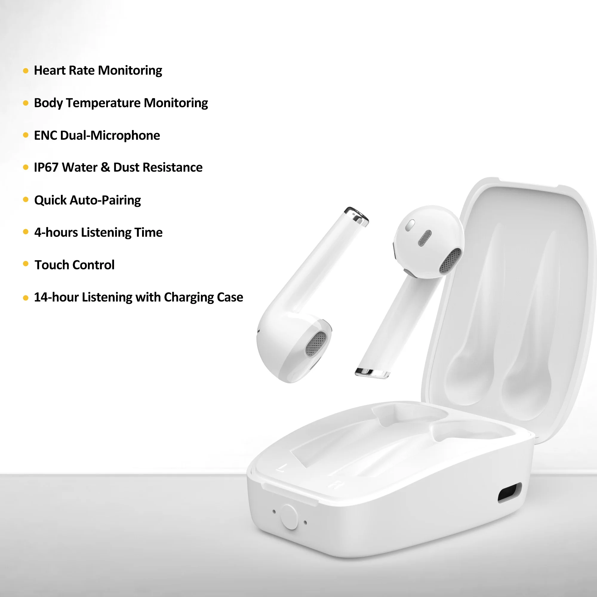 Popular product wireless noise canceling headphones with heart rate monitoring