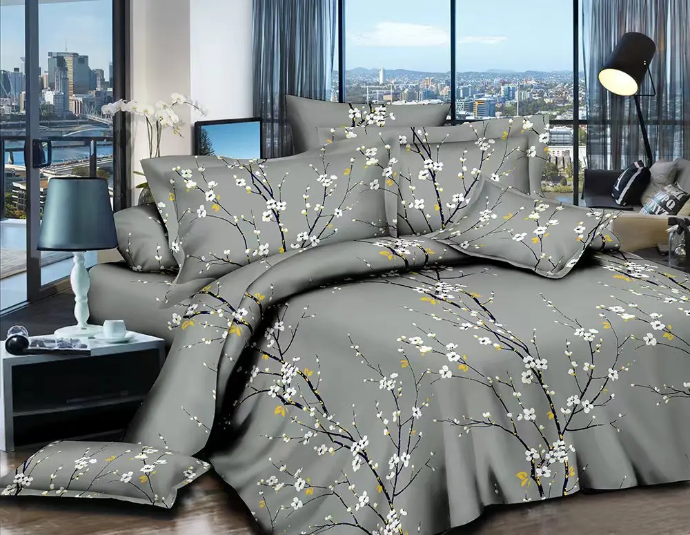 Hot Sale  HIGH QUALITY 100% polyester print fabric for home textile bed sheet  wholesale with more than 300 weaving machines