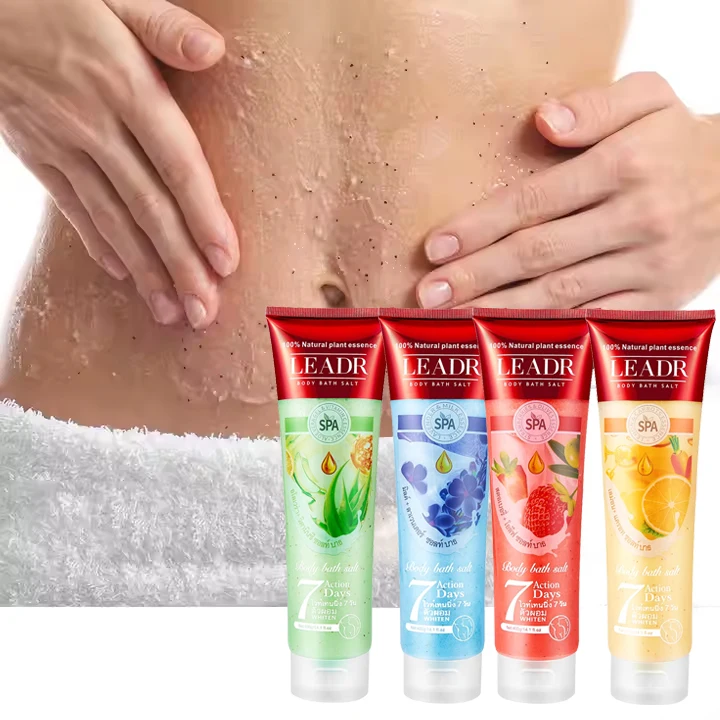 OEM Top Selling Banana Strawberry Peach Lightening Jam Body Scrub Perfumed Natural Foaming Exfoliating Body Scrub