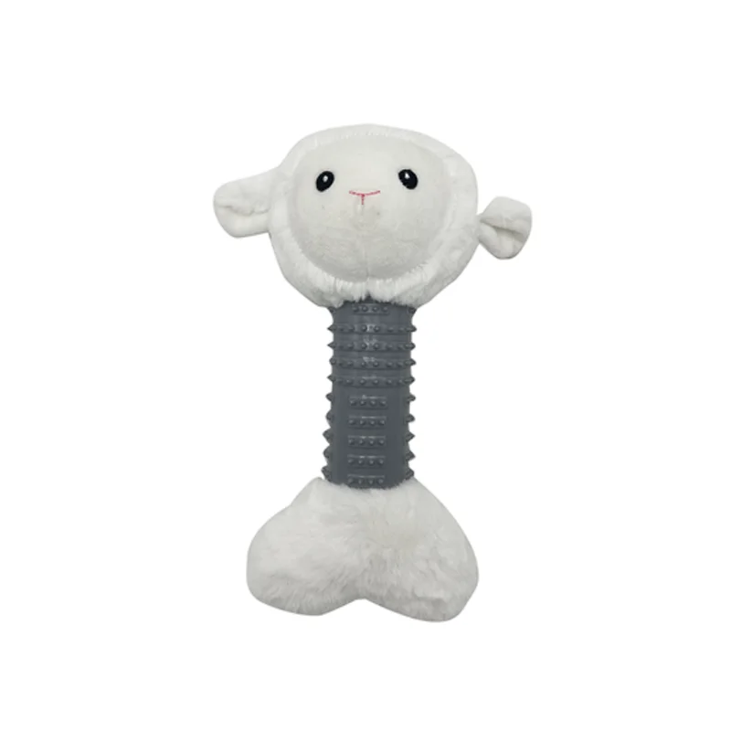 Hot Sale TPR Rubber Plush Long Neck Animals Pig Bear Sheep Squeak Dog Chew Toys